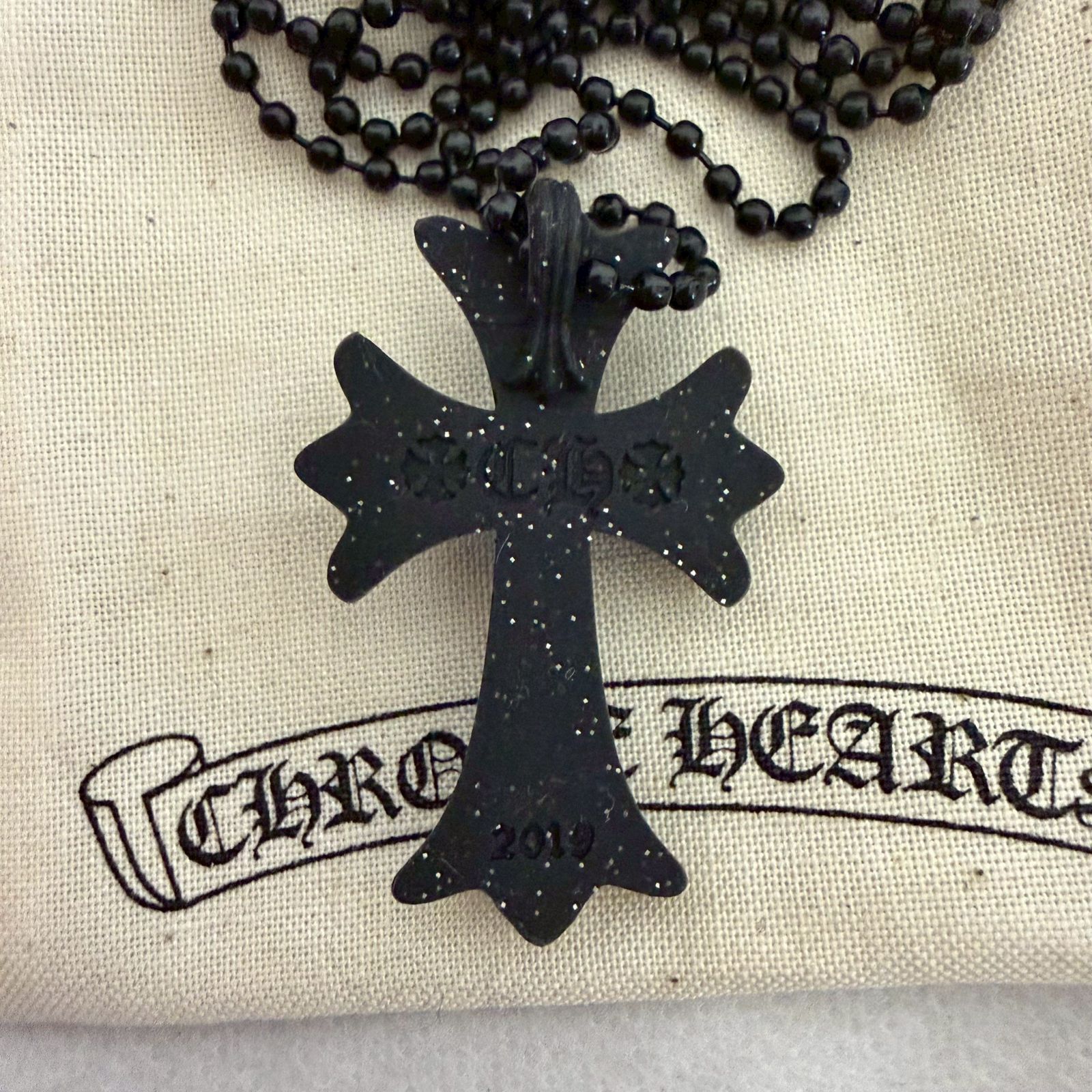 CHROME HEARTS クロムハーツ シリコン ラバー グリッター ネックレス