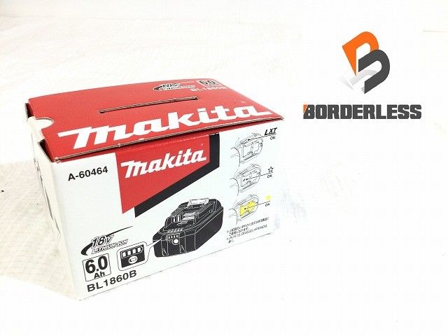 ♥品 makita マキタ 18 V 6 0 Ah リチウムイオンバッテリー BL 1860 B 残量表示付 リチウムイオン電池 蓄電池121360