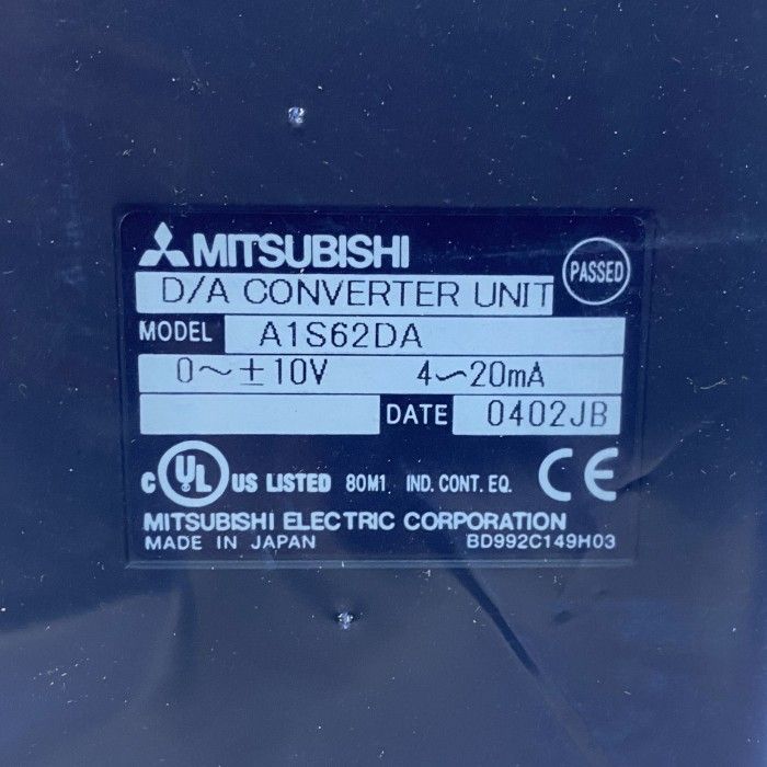 三菱電機 アナログ出力ユニット A1S62DA - メルカリ