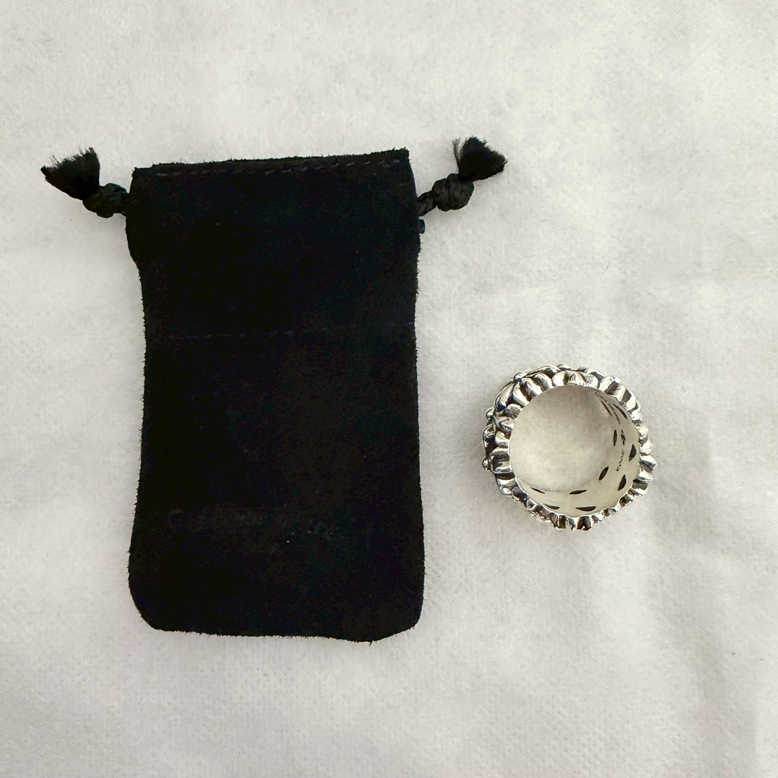 CHROME HEARTS Cemetery Cross クロムハーツ セメタリークロス リング 指輪 小物 アクセサリー シルバー 16号 メンズ レディース 袋付き ♥