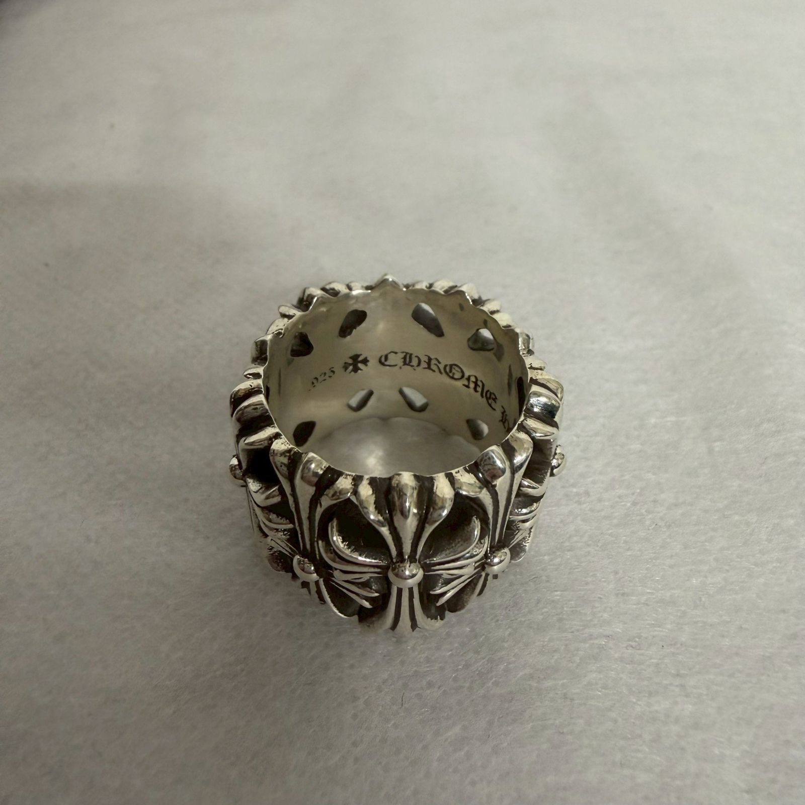  CHROME HEARTS Cemetery Cross クロムハーツ セメタリークロス リング 指輪 小物 アクセサリー シルバー 16号 メンズ レディース 袋付き ♥ リング 指輪 アクセサリー