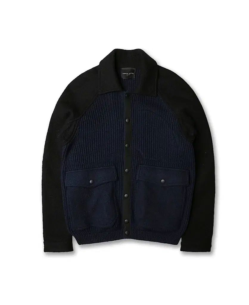 ロベルトコリーナ Roberto Collina ニット カラー ブルゾン ジャケット