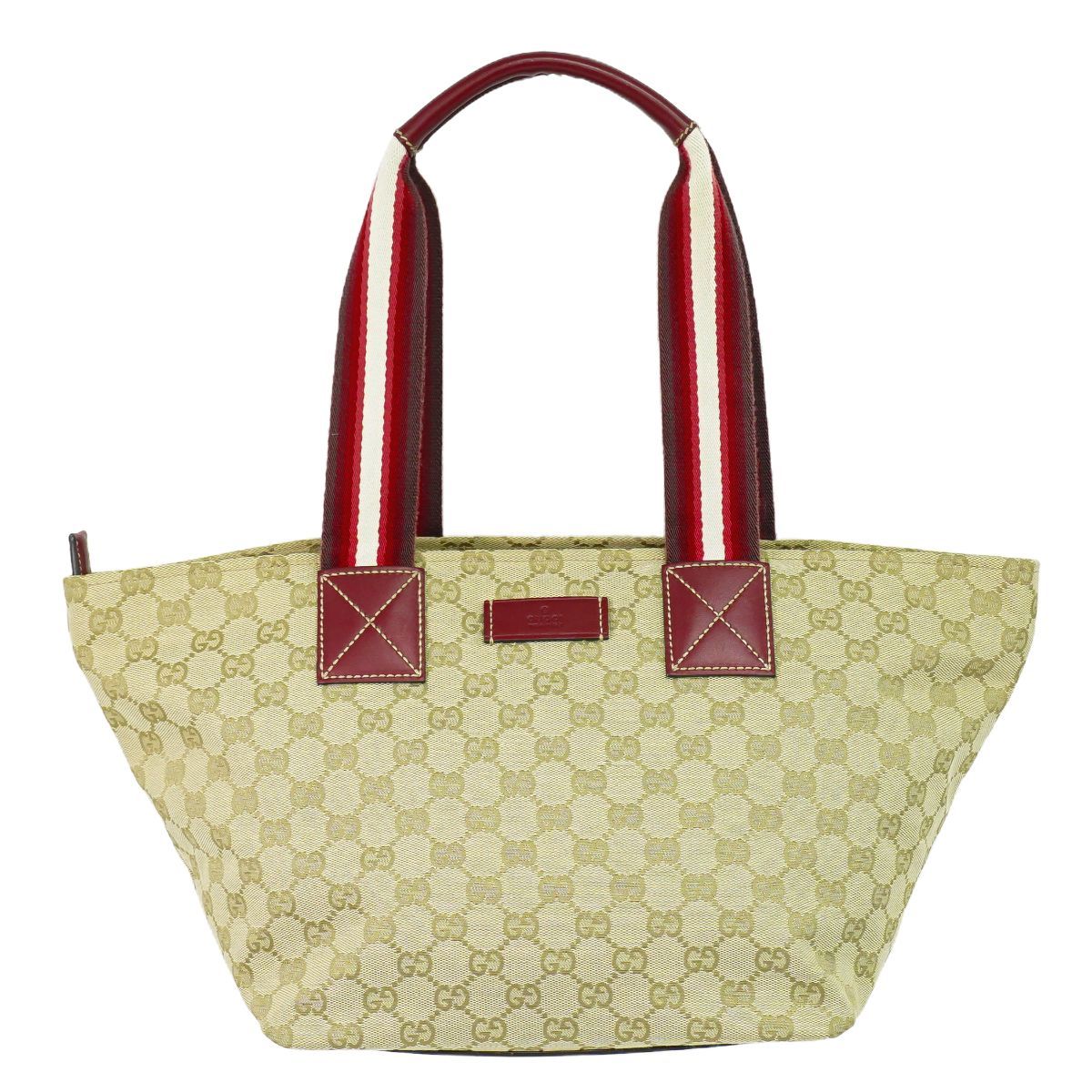 本物 グッチ GUCCI GGキャンバス トートバッグ ハンドバッグ ベージュ 