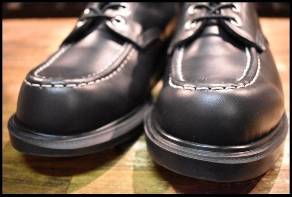  9.5 E 23年 レッドウィング 8133 スーパーソール 黒 ブラッククローム モックトゥ 編み上げ ブーツ redwing FL 388 ワークブーツ ブーツ 革靴