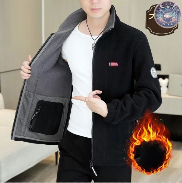 新品 未使用 ジャケットフリース メンズ アウトドア キャンプ アパレル 