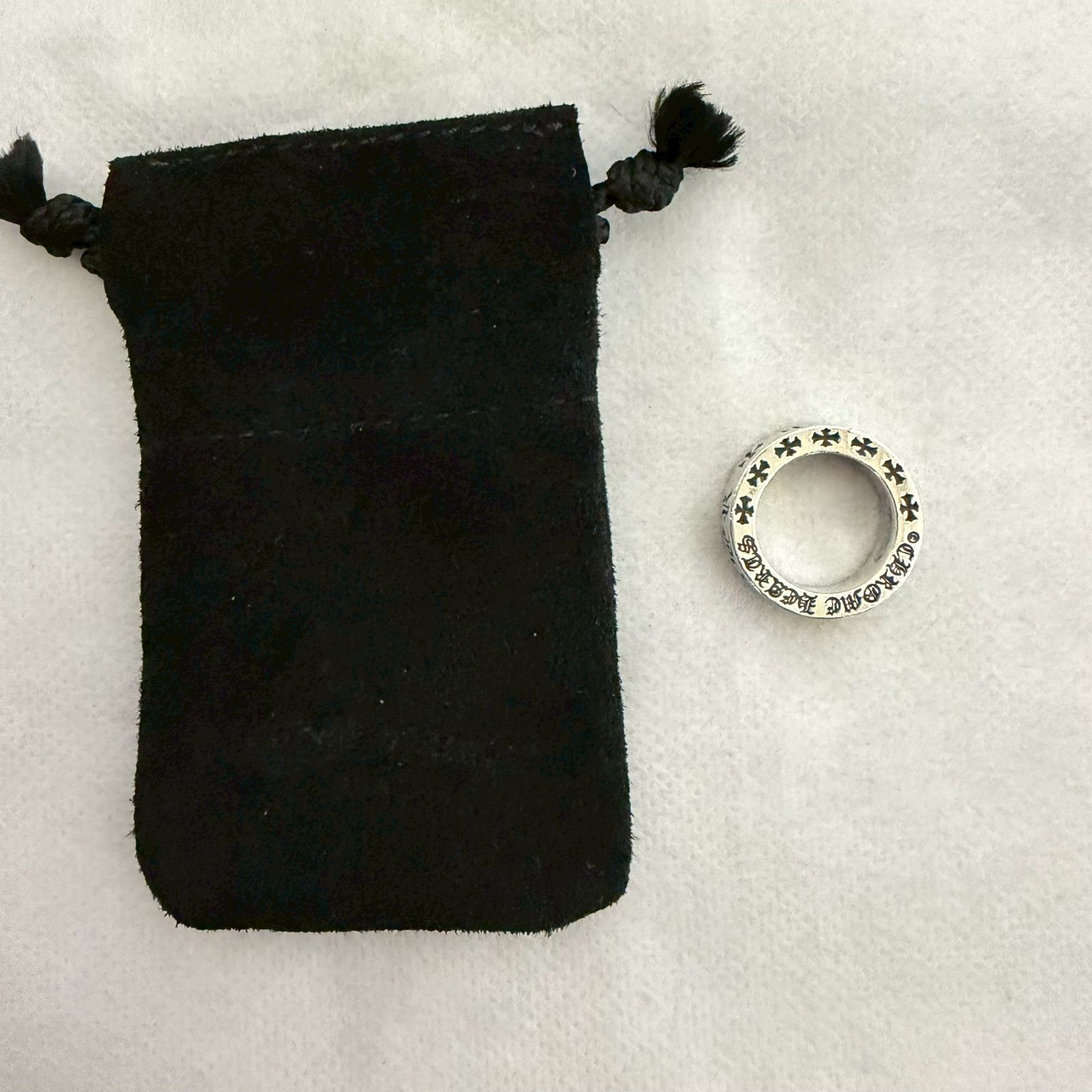 CHROME HEARTS Spacer Forever クロムハーツ スペーサーフォーエバー リング 指輪 小物 アクセサリー シルバー 8号 メンズ レディース 袋付き