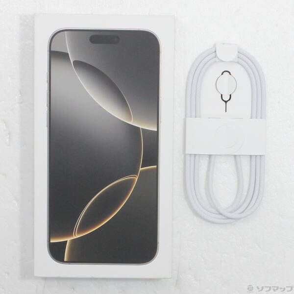 中古品〕 iPhone16 Pro Max 256GB ナチュラルチタニウム MYWK3J／A SIM