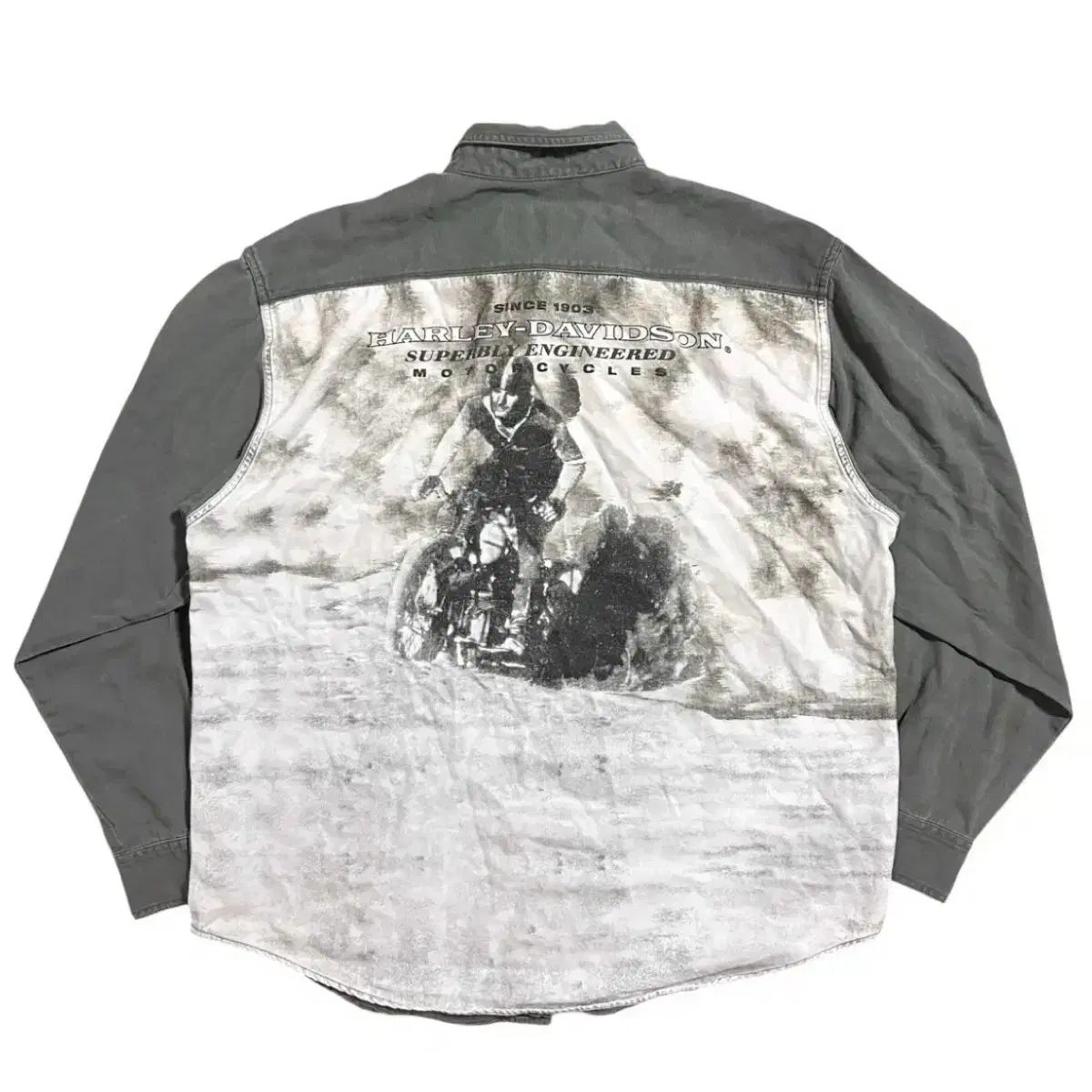 ハーレーダビッドソン ヴィンテージ バックプリント シャツ XL