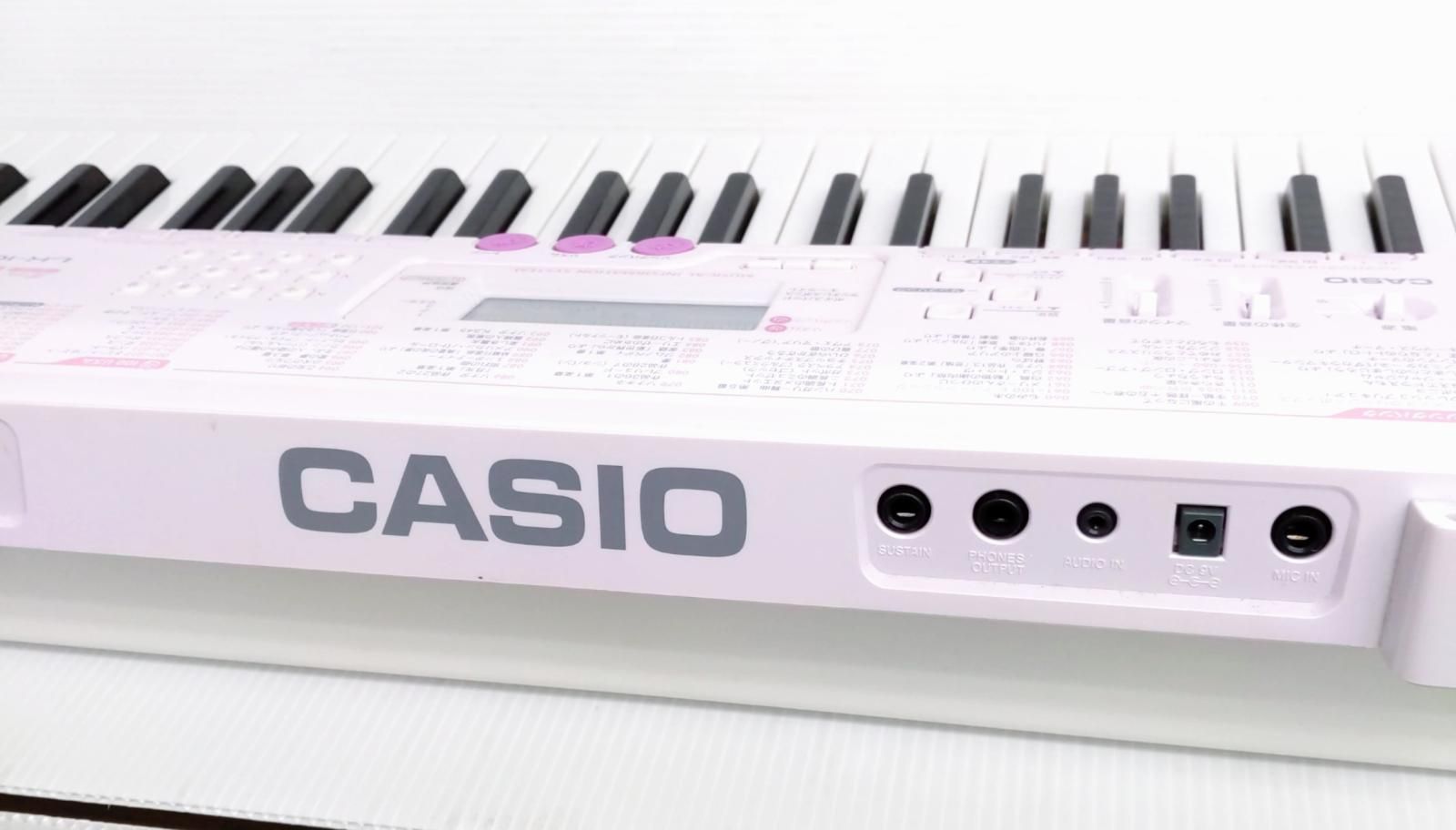 中古品】CASIO カシオ 光ナビゲーションキーボード 61鍵盤 ピンク LK