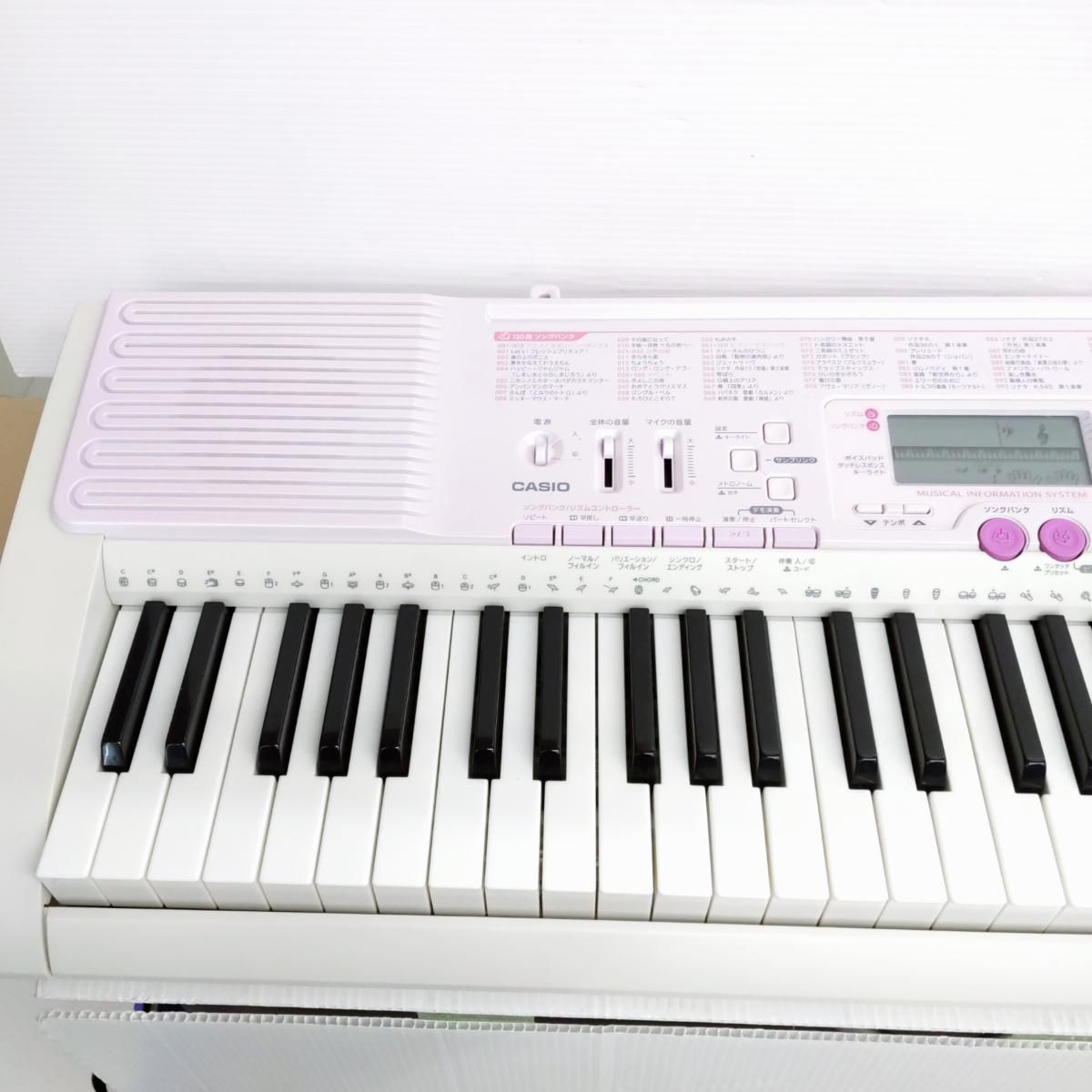 品 CASIO カシオ 光ナビゲーションキーボード 61鍵盤 ピンク LK 107〇YR 54452〇