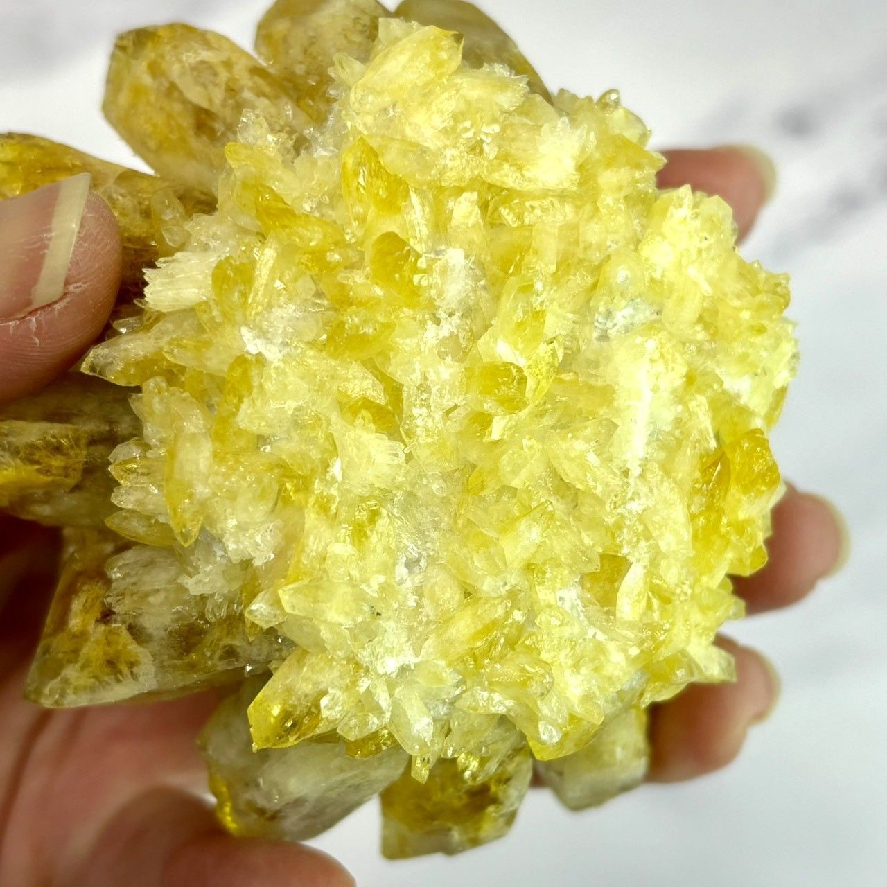 247:【成功と前向きさの象徴】天然シトリンクォーツ クラスター 356g