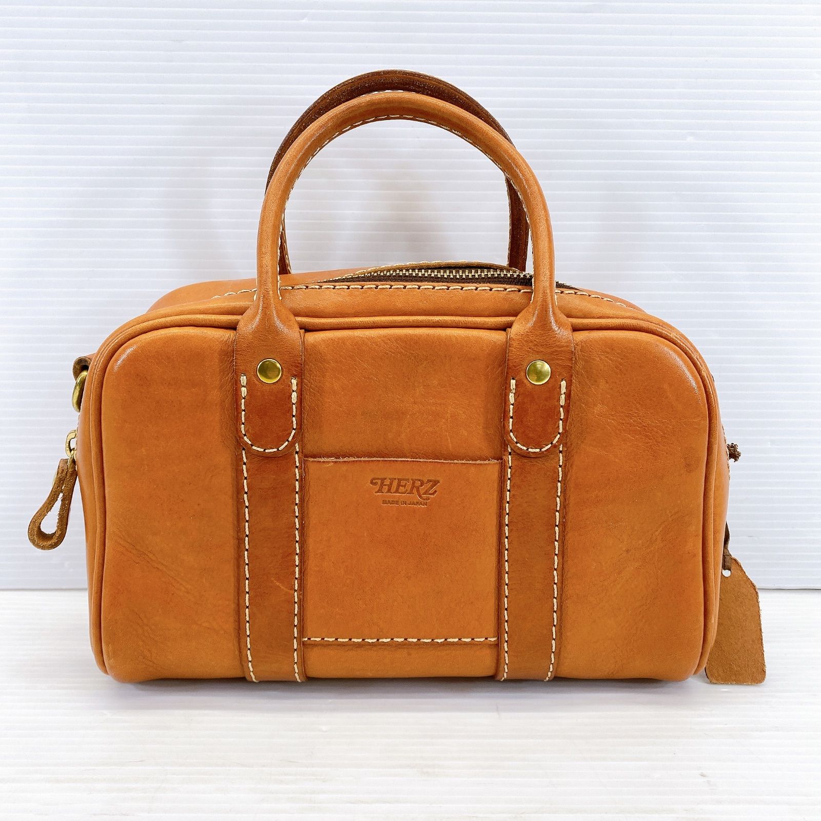 HERZ ヘルツ ミニボストンバッグ レザー ハンドバッグ ショルダー 品