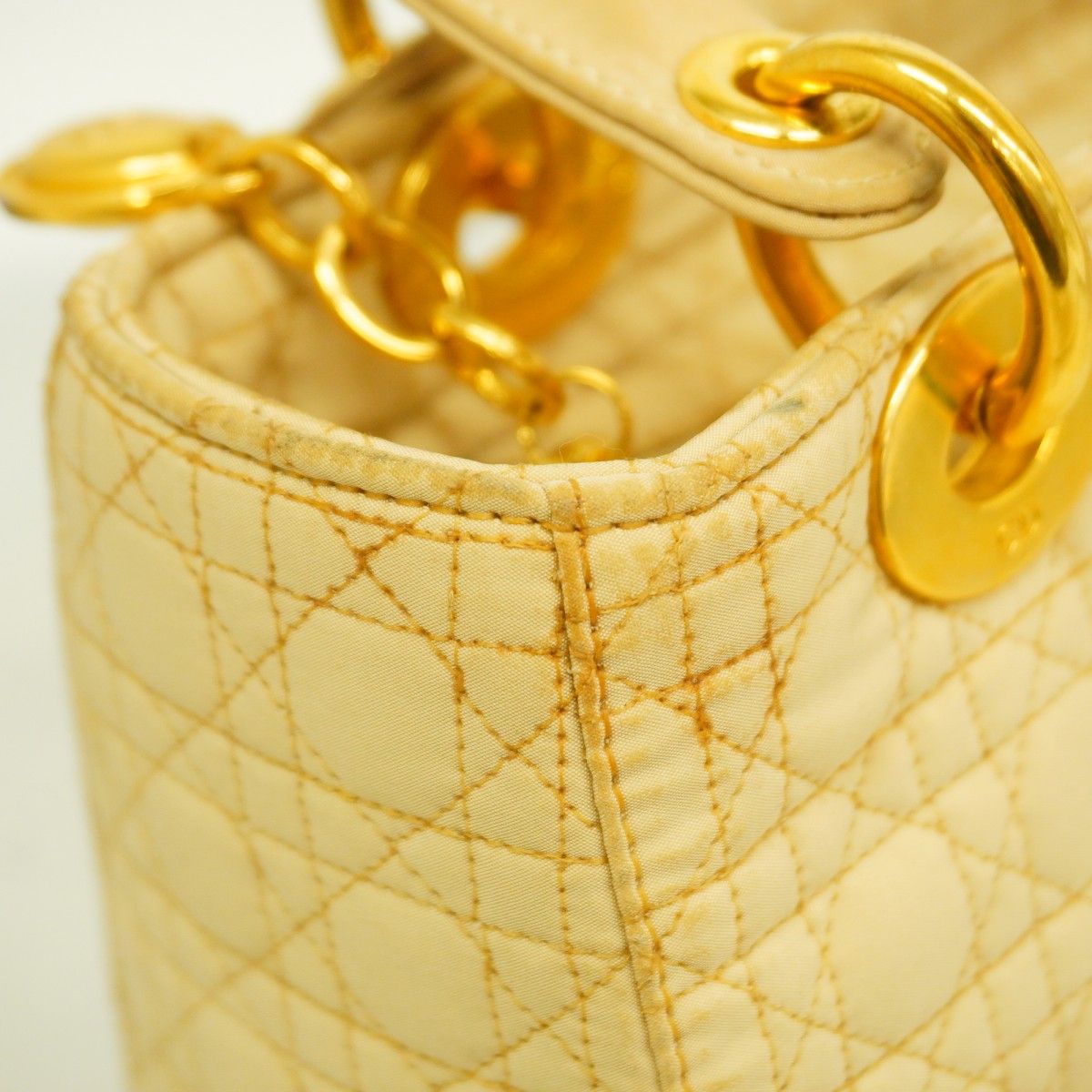 5pd6656-h】クリスチャンディオール ハンドバッグ カナージュ レディ