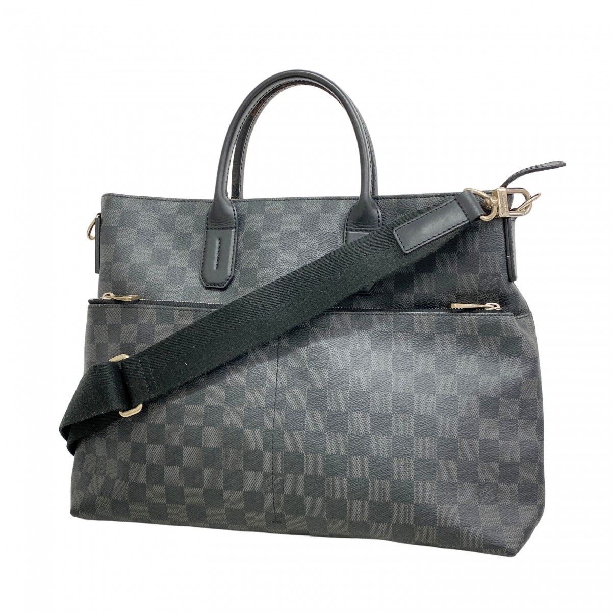 5 pd 6668 k ルイヴィトン ハンドバッグ ダミエ グラフィット セブンデイズ ア ウィーク N 41564 ブラック 2 wayバッグ メンズ