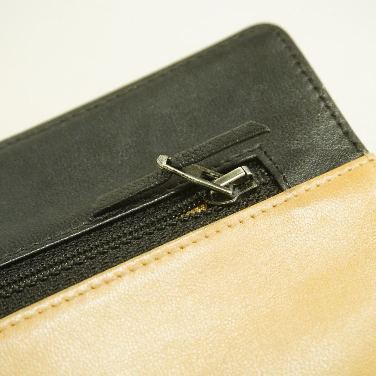  5 pe 6748 k シャネル ショルダーウォレット ラムスキン ブラック シルバー金具 レディース その他 小物