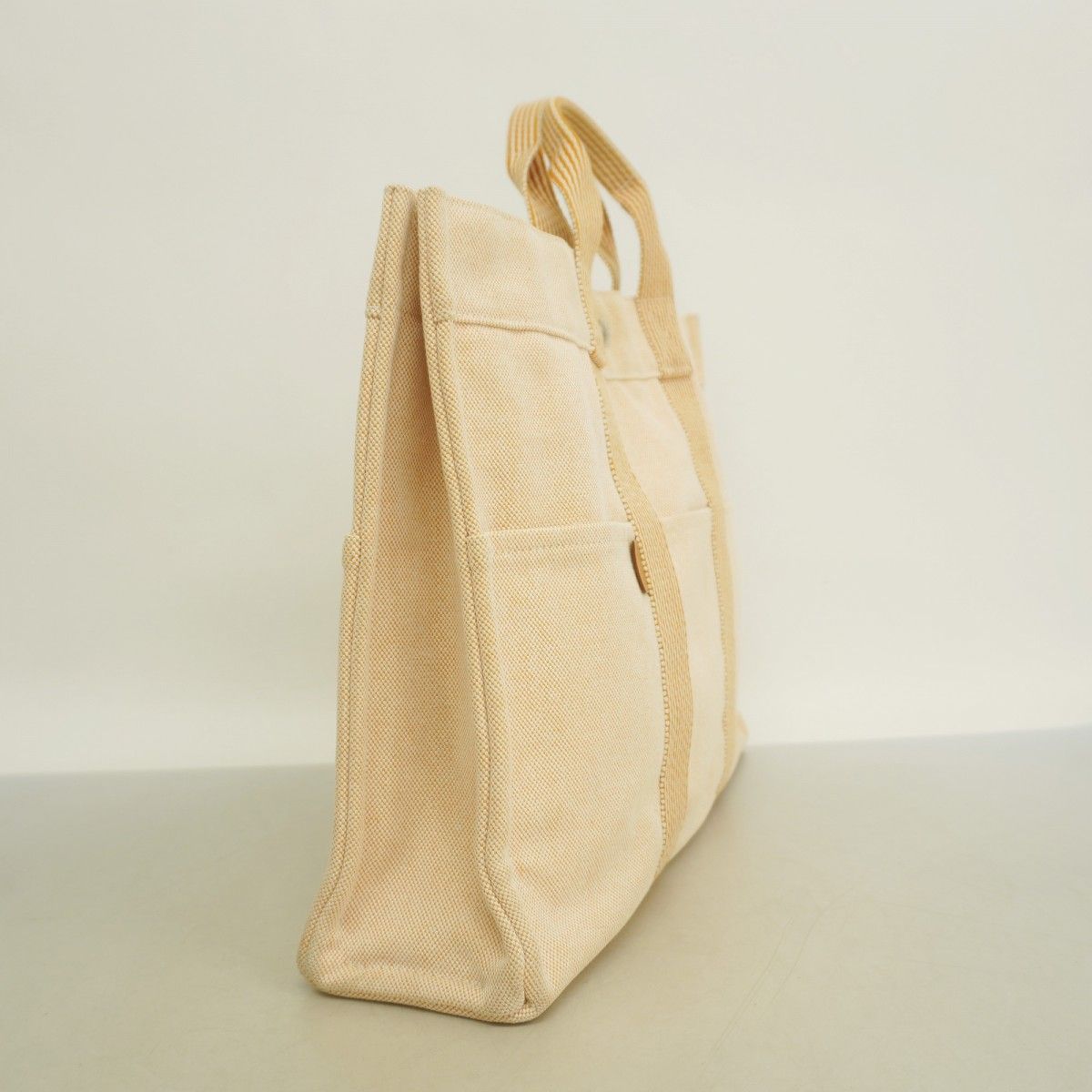 5pe6756-k】エルメス トートバッグ ニューフールトゥMM キャンバス