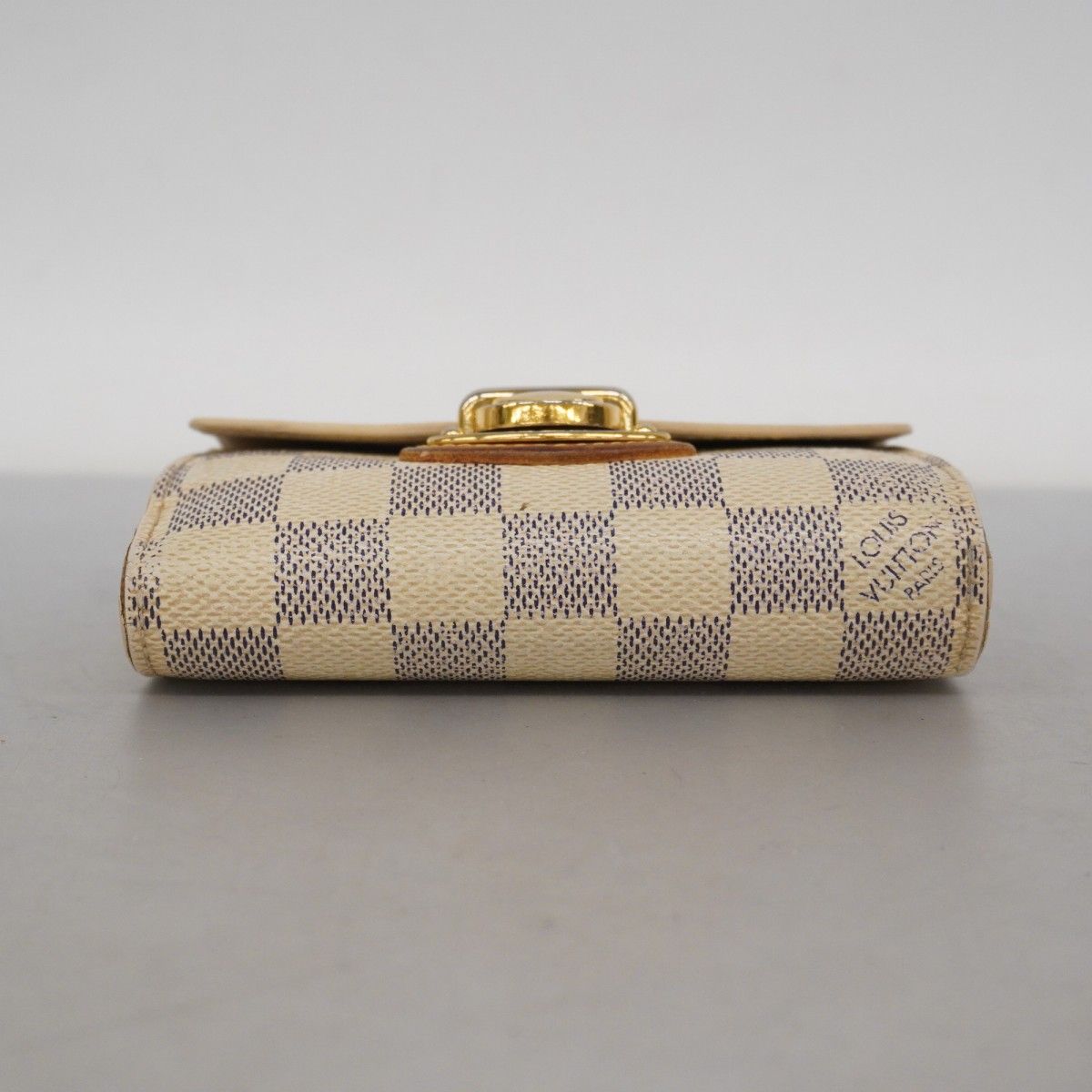 5 pe 6790 k ルイヴィトン 三つ折り財布 ダミエ アズール ポルトフォイユジョイ N 60030 ホワイト レディース