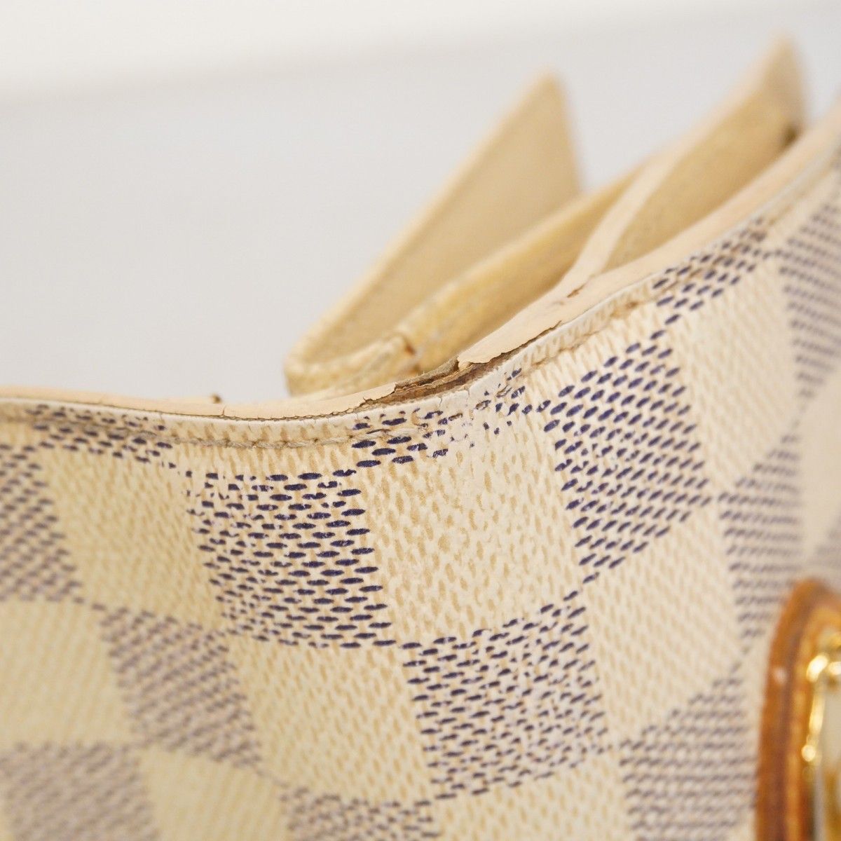 5pe6790-k】ルイヴィトン 三つ折り財布 ダミエ・アズール