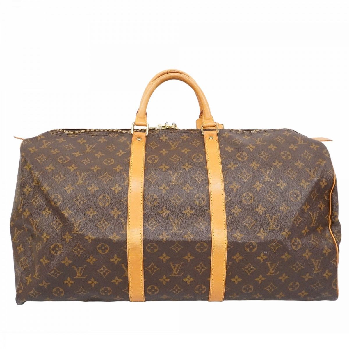 5 pe 6797 k ルイヴィトン ボストンバッグ モノグラム キーポル55 M 41424 ブラウン メンズ レディース ユニセックス