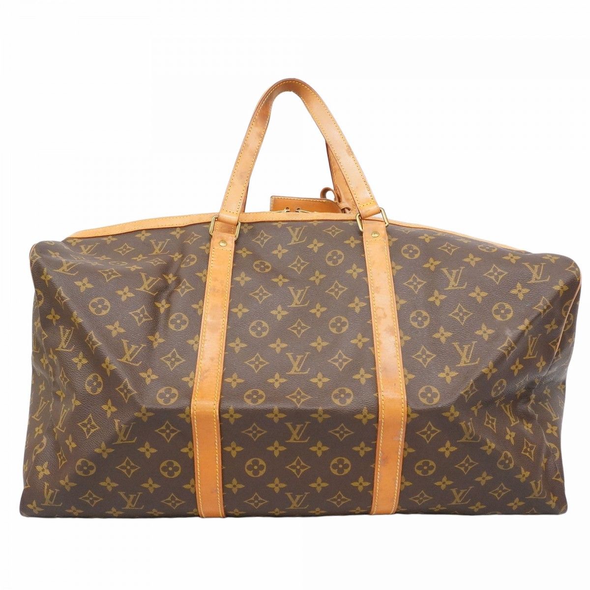 5 pe 6802 k ルイヴィトン ボストンバッグ モノグラム サックスプール55 M 41622 ブラウン メンズ レディース ユニセックス