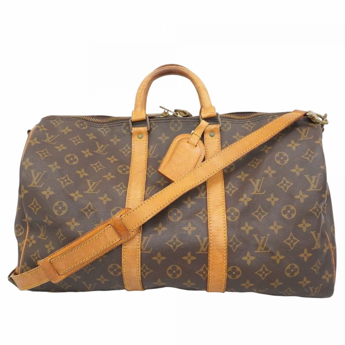 5 pe 6874 ルイヴィトン ボストンバッグ モノグラム キーポルバンドリエール45 M 41418 ブラウン メンズ レディース ユニセックス