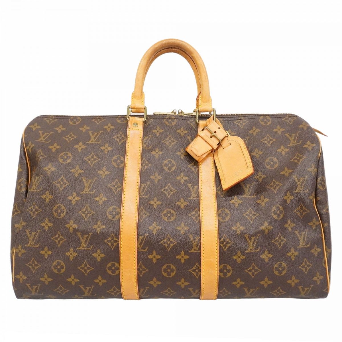 5 pe 6878 ルイヴィトン ボストンバッグ モノグラム キーポル45 M 41428 ブラウン メンズ レディース ユニセックス