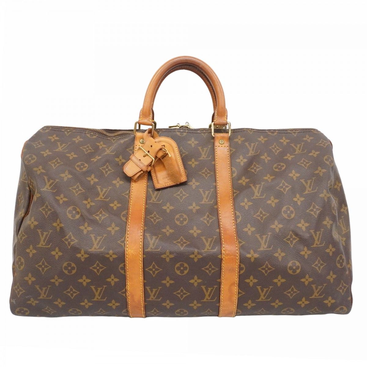 5 pe 6879 ルイヴィトン ボストンバッグ モノグラム キーポル50 M 41426 ブラウン メンズ レディース ユニセックス