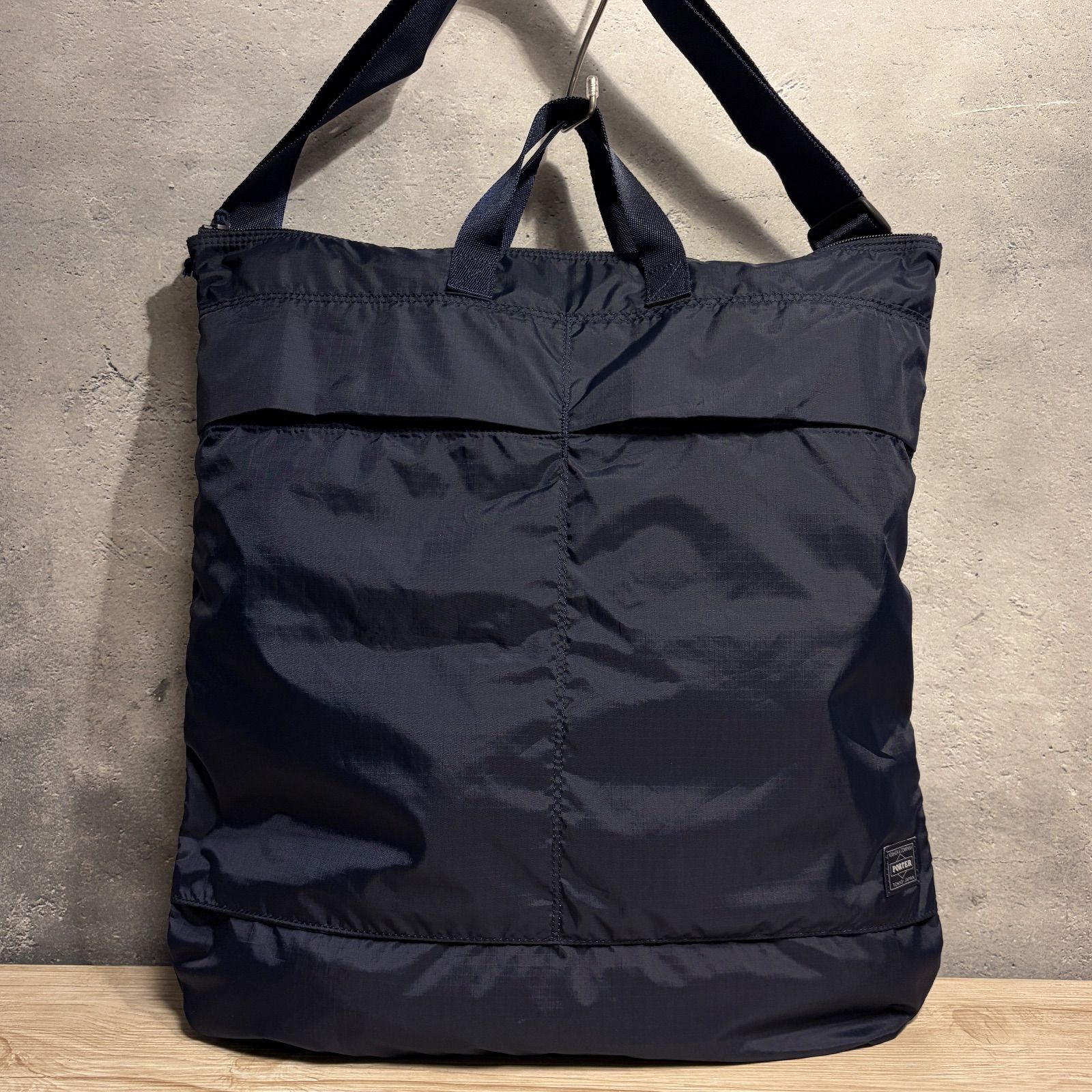 ✨PORTER ポーター FLEX 2WAY ヘルメットバッグ ネイビー トート 