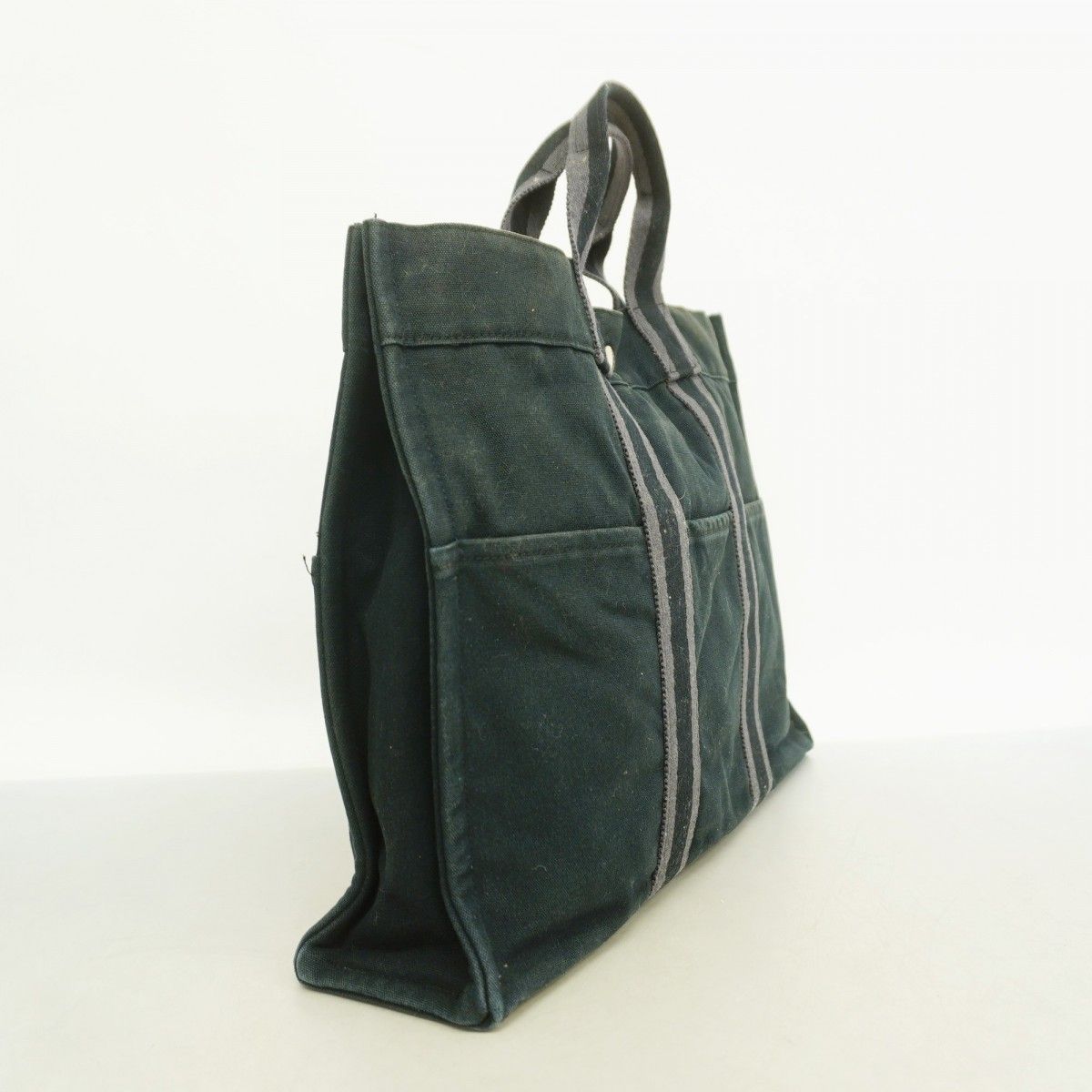 5pe6936-k】エルメス トートバッグ フールトゥMM キャンバス ブラック