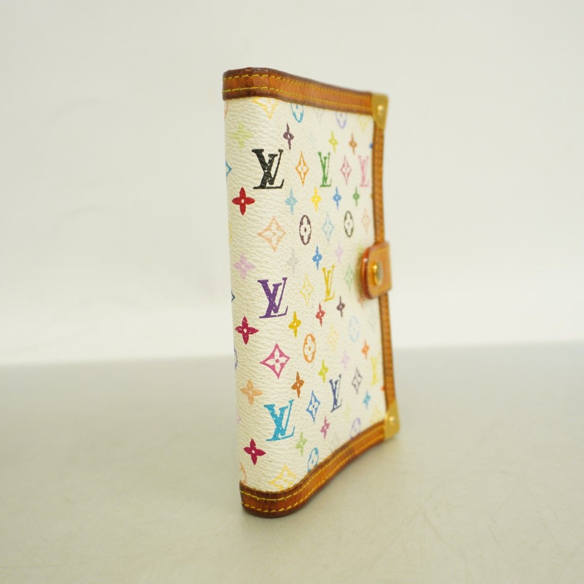5 pe 6943 k ルイヴィトン 手帳カバー モノグラム マルチカラー アジェンダPM R 20896 ブロン レディース