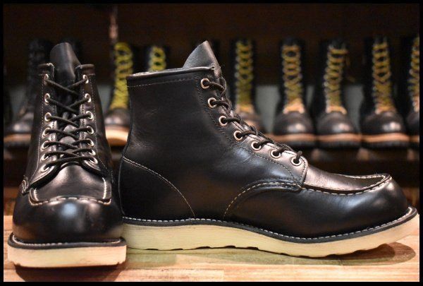 8 E 犬タグ復刻 18年 レッドウィング 8179 アイリッシュセッター 黒 ブラッククローム モックトゥ ブーツ redwing FL 398