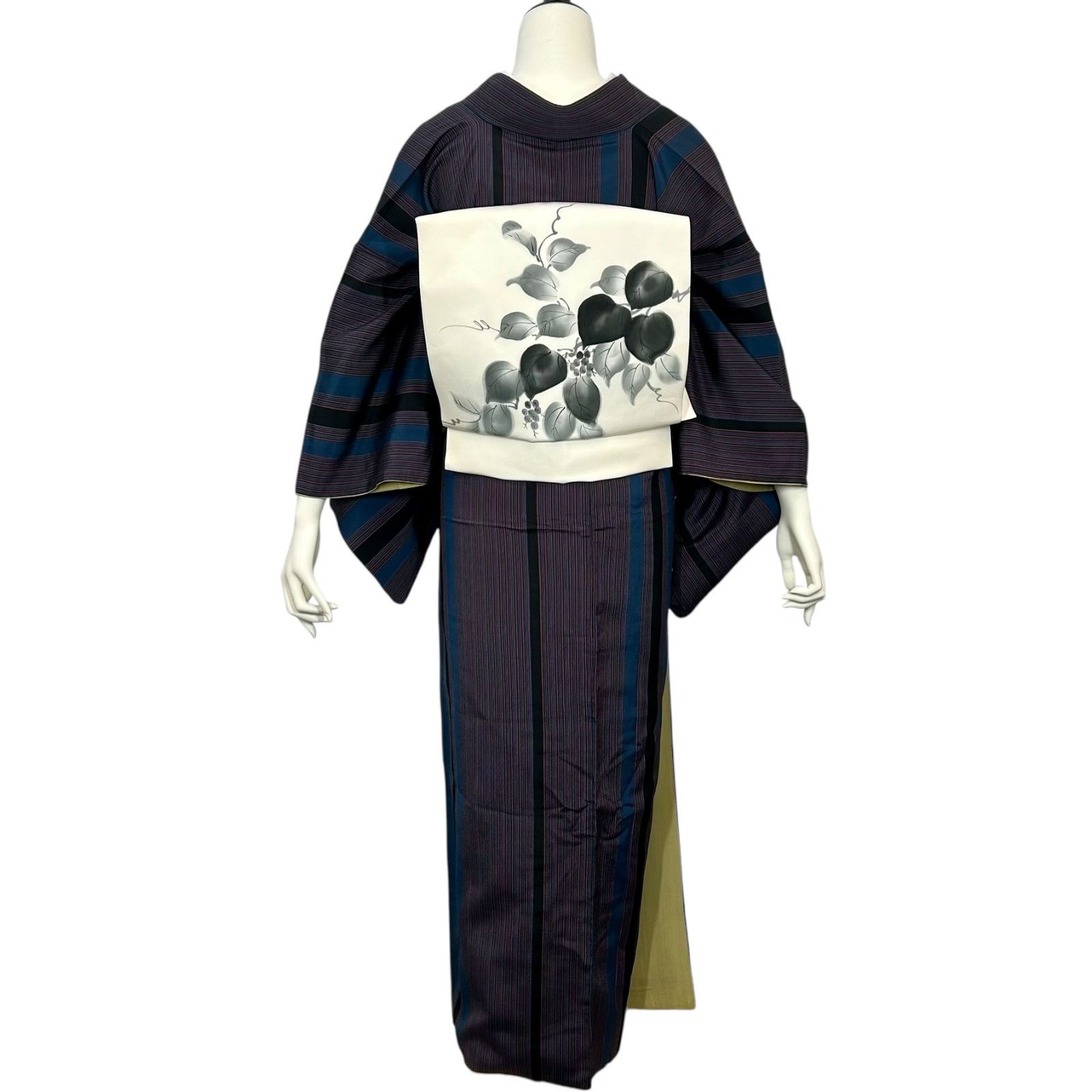 縦縞 レトロ着物