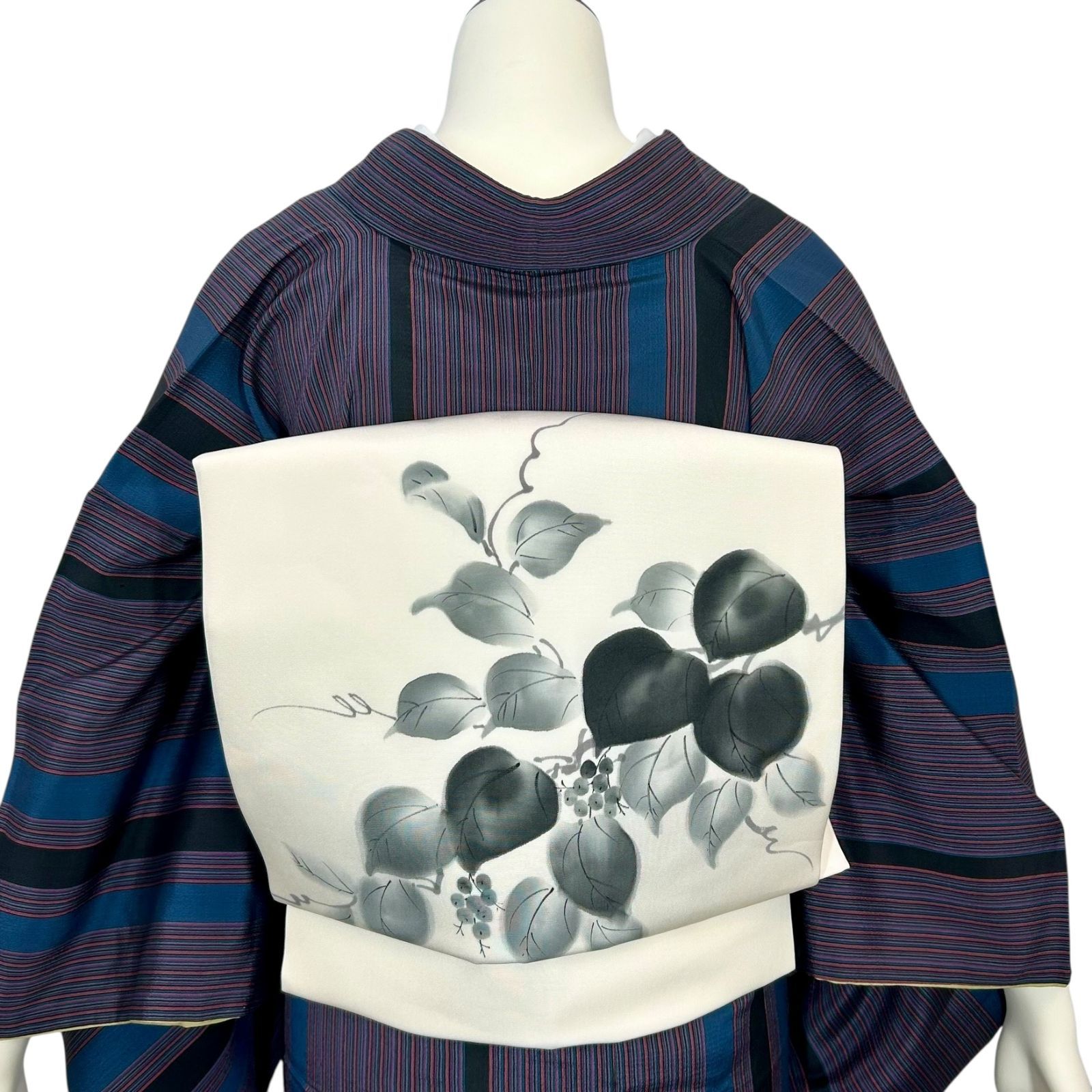 縦縞 レトロ着物