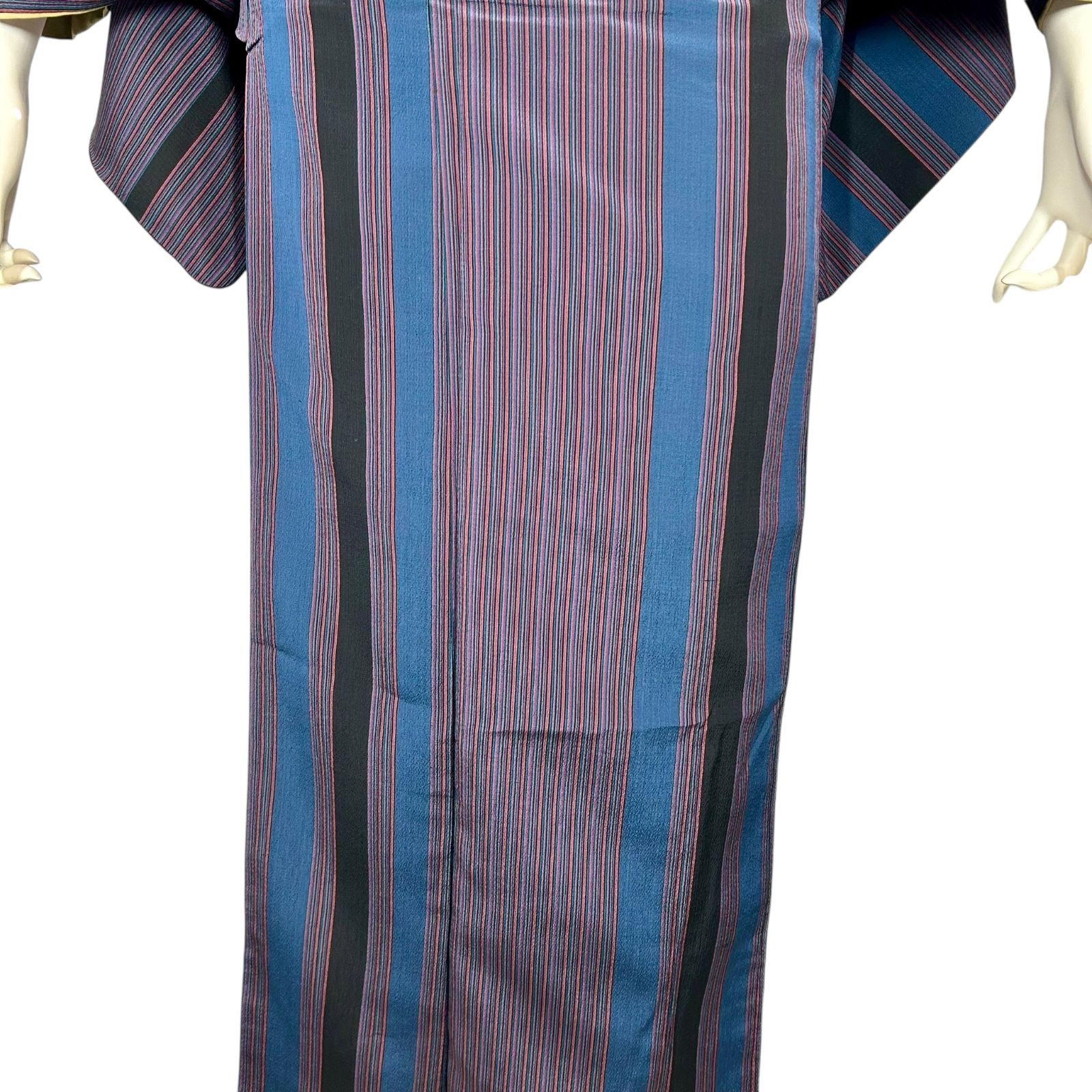 アンティーク着物 着物 縦縞 レトロ着物