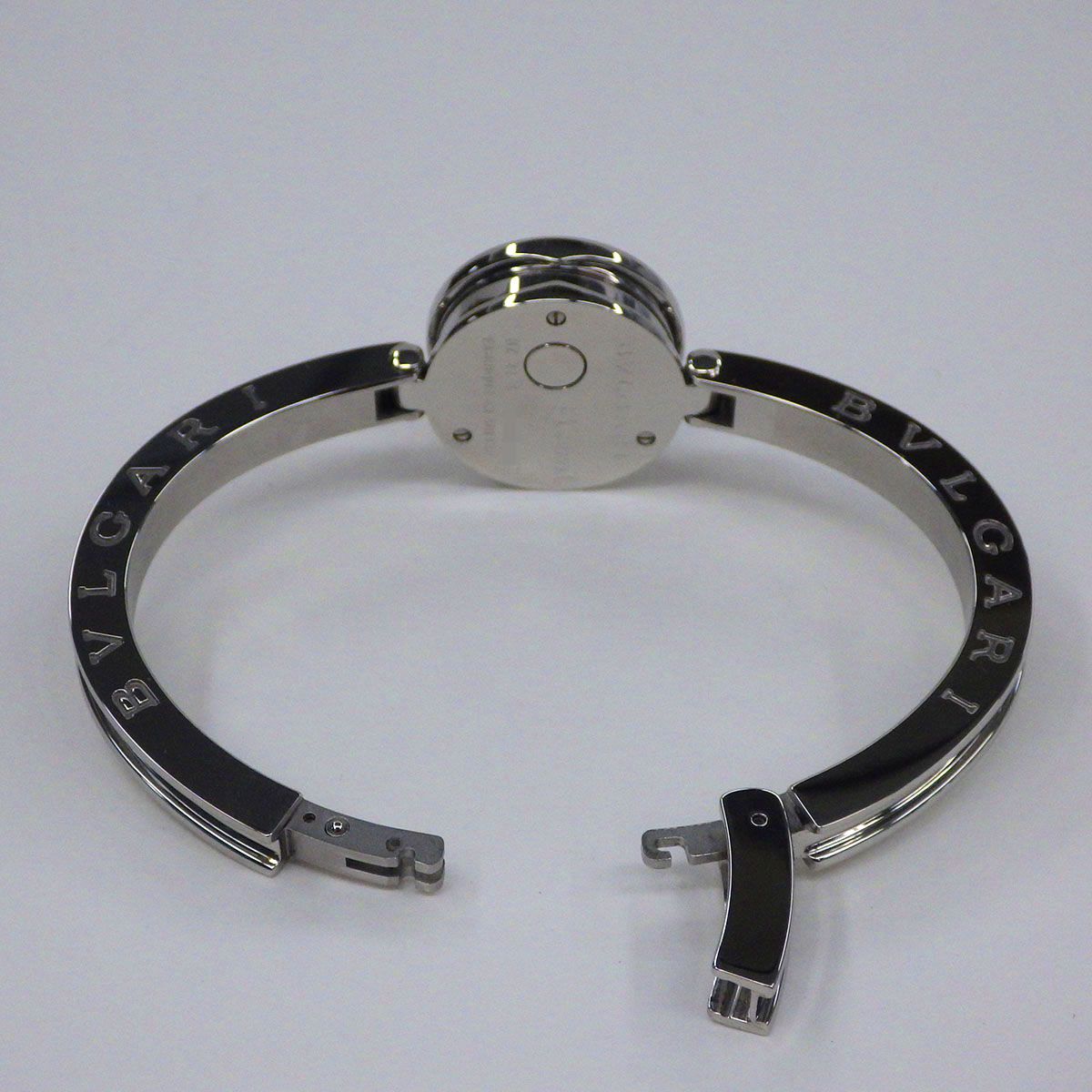BVLGARI ブルガリ B-ZERO1 バングルウォッチ 12P ダイヤ シェル文字盤