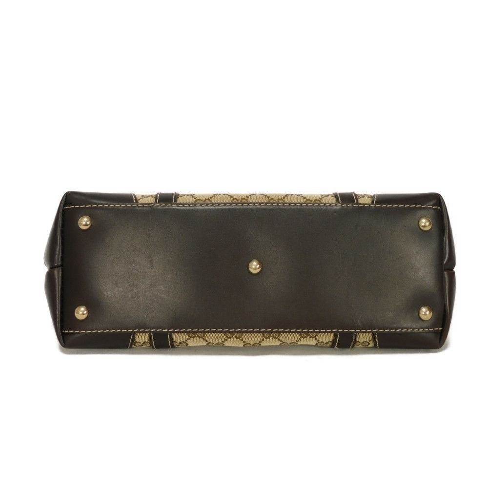 GUCCI グッチ ラブリー ハート トート ダブルG ブラウン GGキャンバス