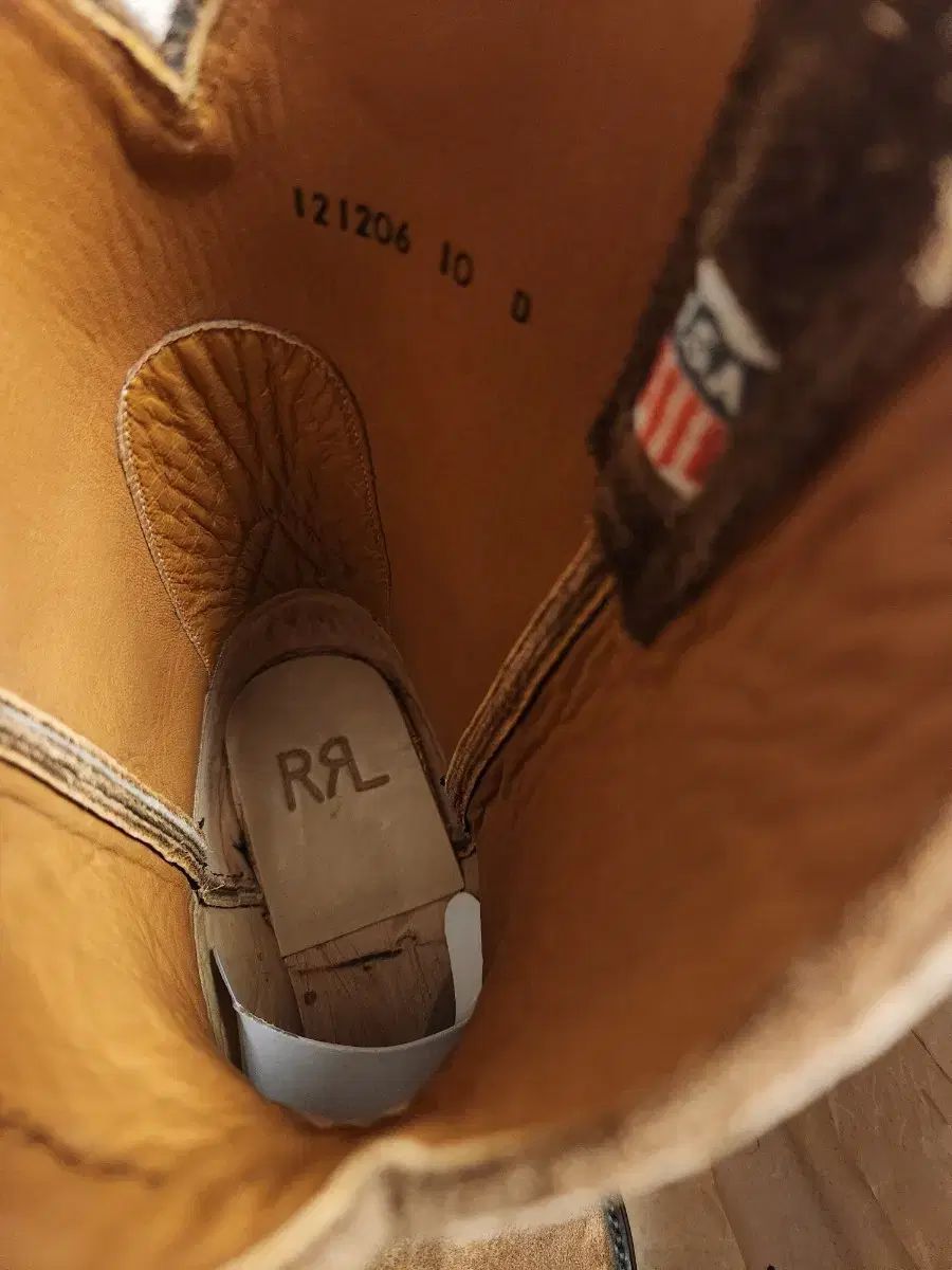  RRL ダブルアールエル ラフアウト スウェード カウボーイブーツ 10 D その他 ブーツ 革靴