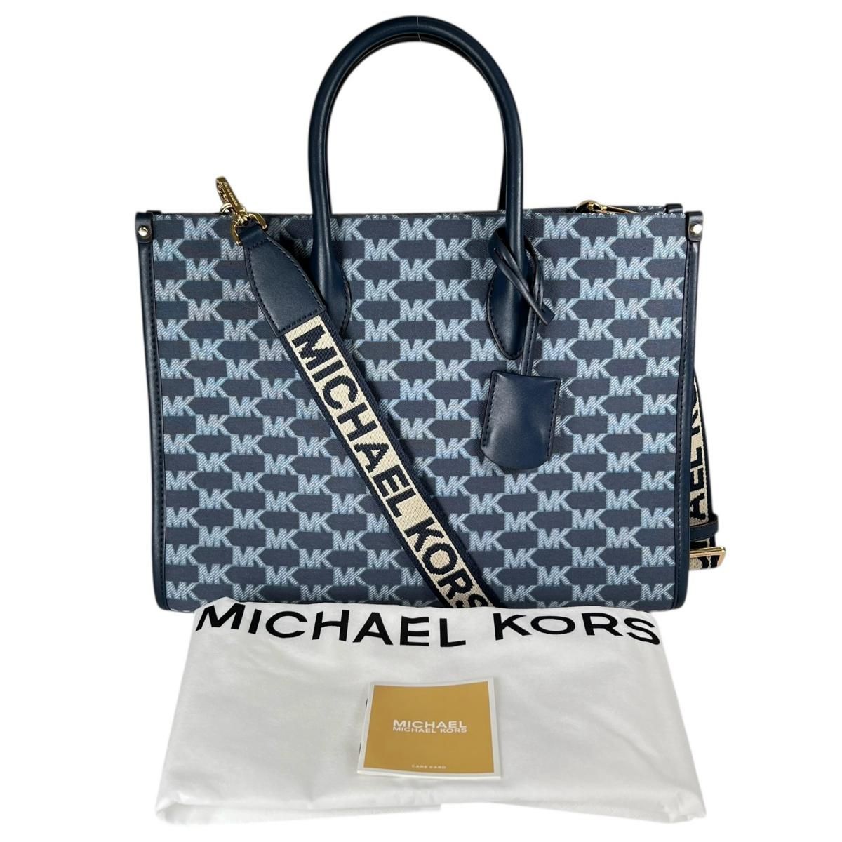 マイケルコース 2 WAYバッグ ショルダーバッグ ハンドバッグ Michael Kors ブルー