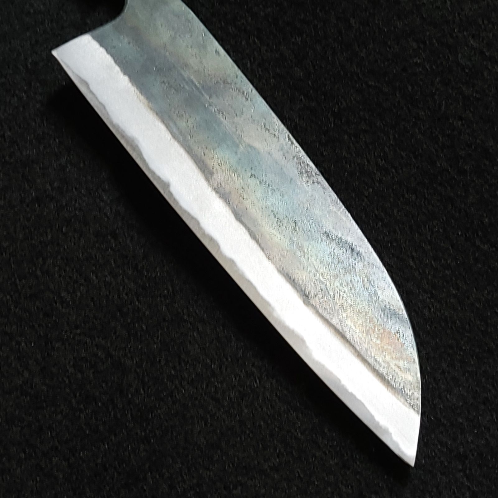 白紙1号 黒打 三徳包丁 180㎜ G1324 焼栗柄 月光作 - メルカリ