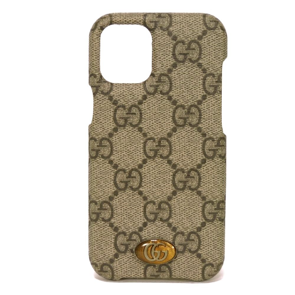 グッチ オフィディア iPhone 12 mini ケース ミニ ダブルG エボニー GGスプリーム ベージュ スマホケース 668404 K5I0S 9742