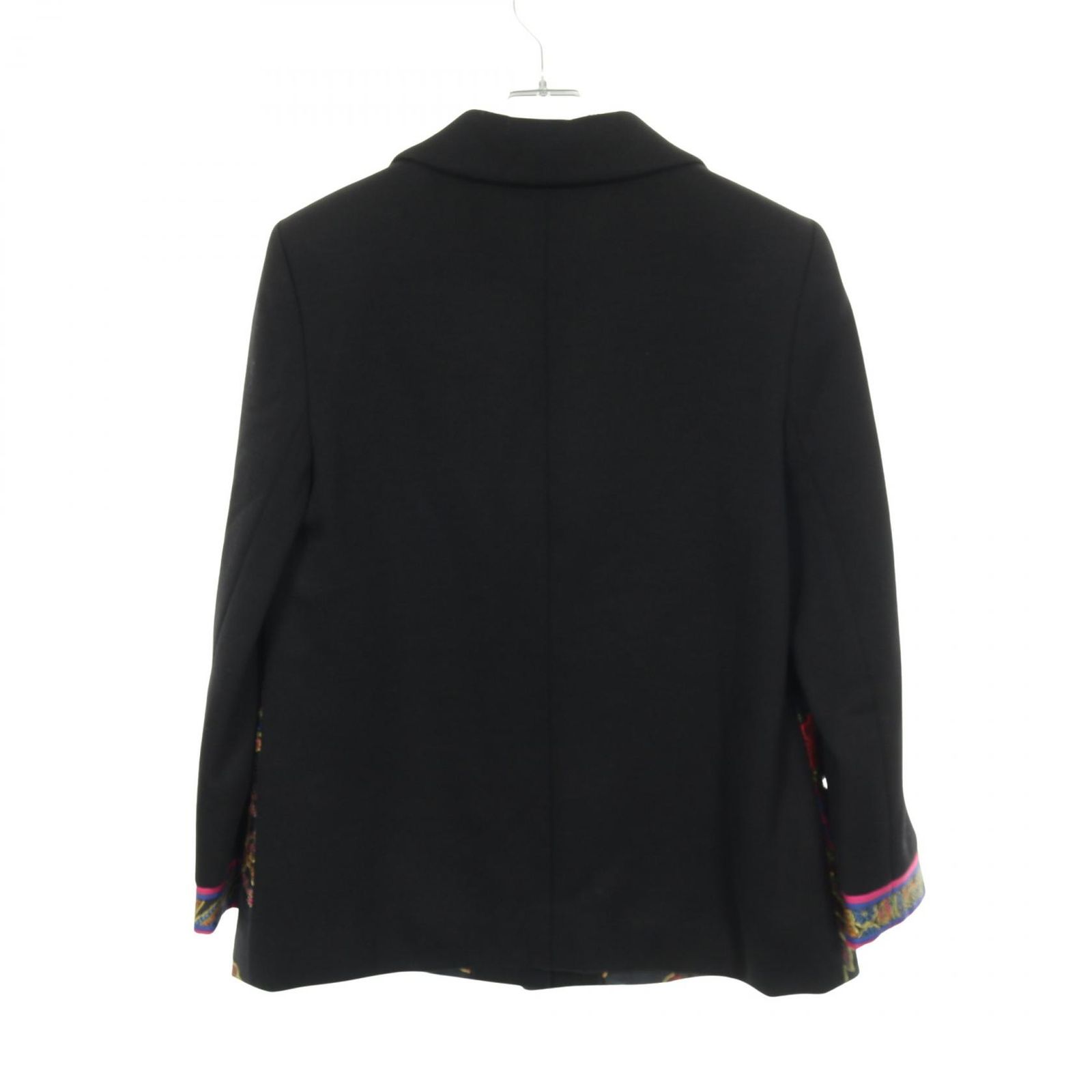 レオナールファッション LEONARD FASHION 衣料品 アウター シルク ウール レディース ブラック系 / マルチカラー 【中古】 レオナールファッション LEONARD FASHION ウール シルク ジャケット
