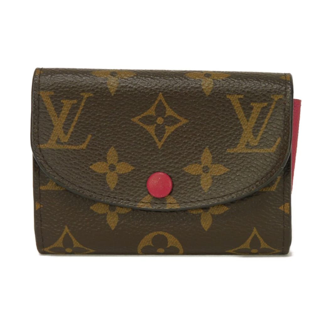 LOUIS VUITTON ルイ・ヴィトン ポルトモネ ロザリ LVロゴ フラワー