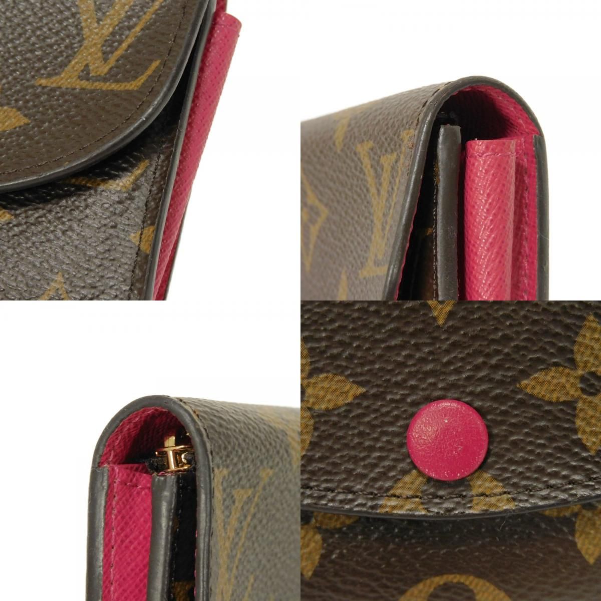 LOUIS VUITTON ルイ・ヴィトン ポルトモネ ロザリ LVロゴ フラワー