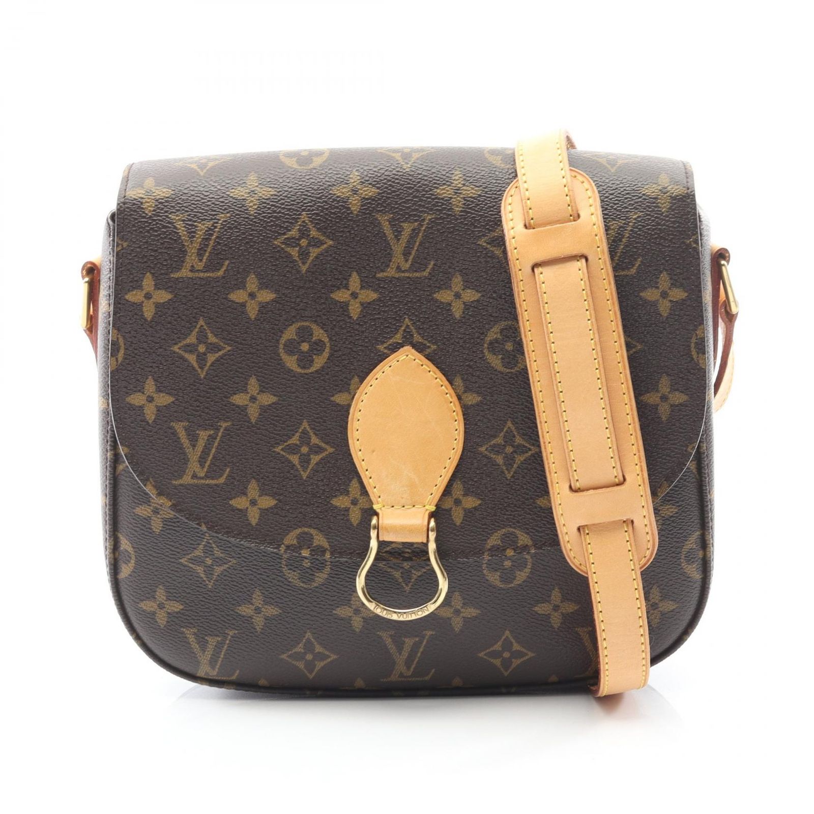 ルイ ヴィトン LOUIS VUITTON ショルダーバッグ サンクルーGM M 51242 PVCコーティングキャンバス レザー レディース A
