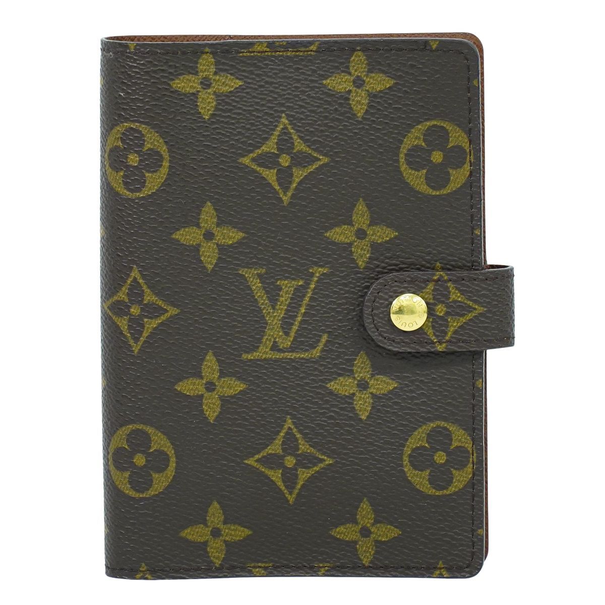 本物 ルイヴィトン LOUIS VUITTON LV アジェンダ PM モノグラム 手帳カバー システム手帳 ブラウン R20005 ビトン 雑貨小物 中古