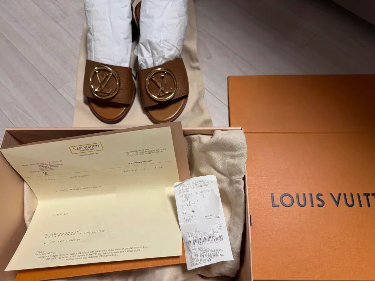 ルイヴィトン ロックイット ミュール スリッパ ブラウン 36