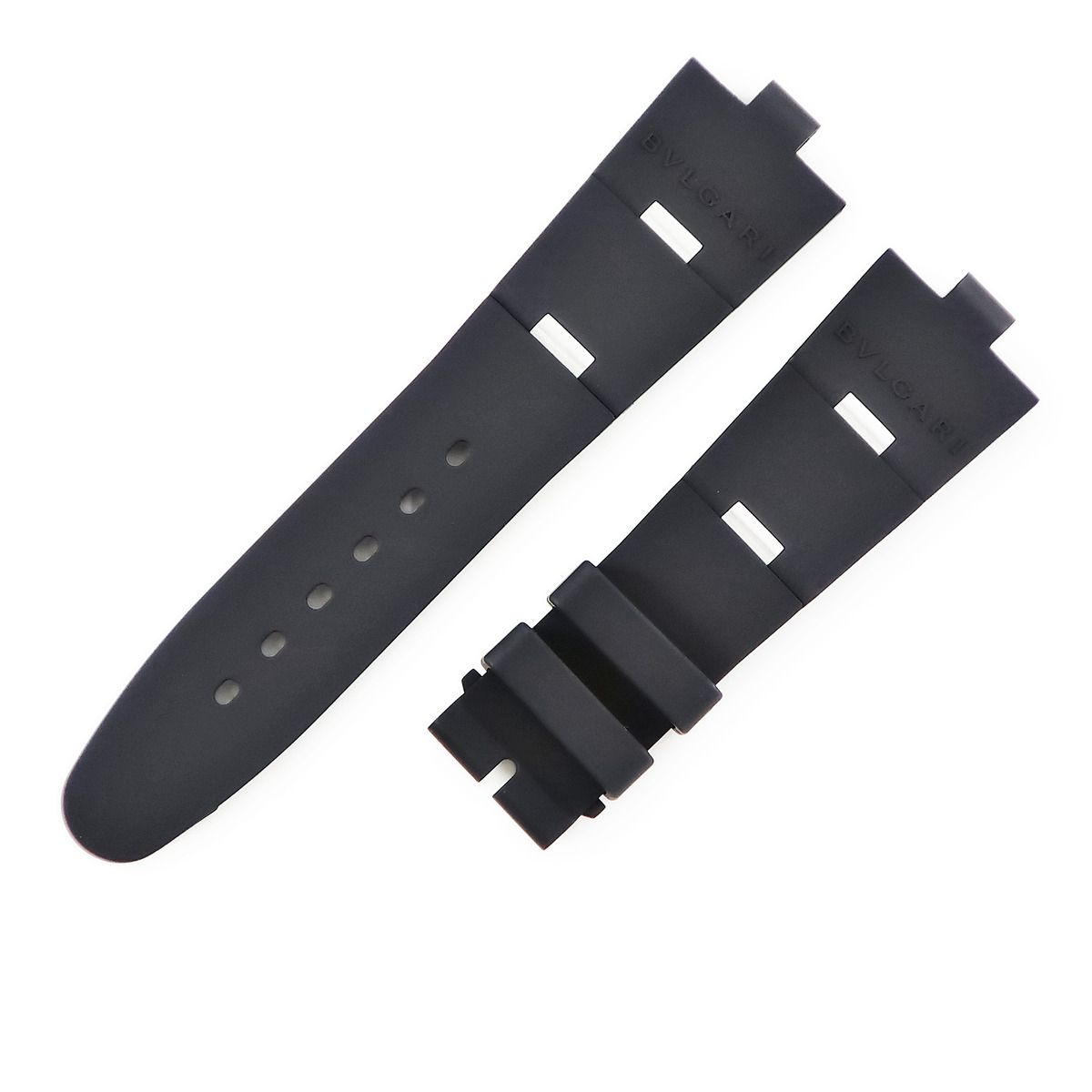 ブルガリ BVLGARI 腕時計パーツ アルミニウム用 ラバーバンド Sサイズ ラバー ブラック 替え 部品 パーツ ベルト ストラップ 22ｍｍ 黒