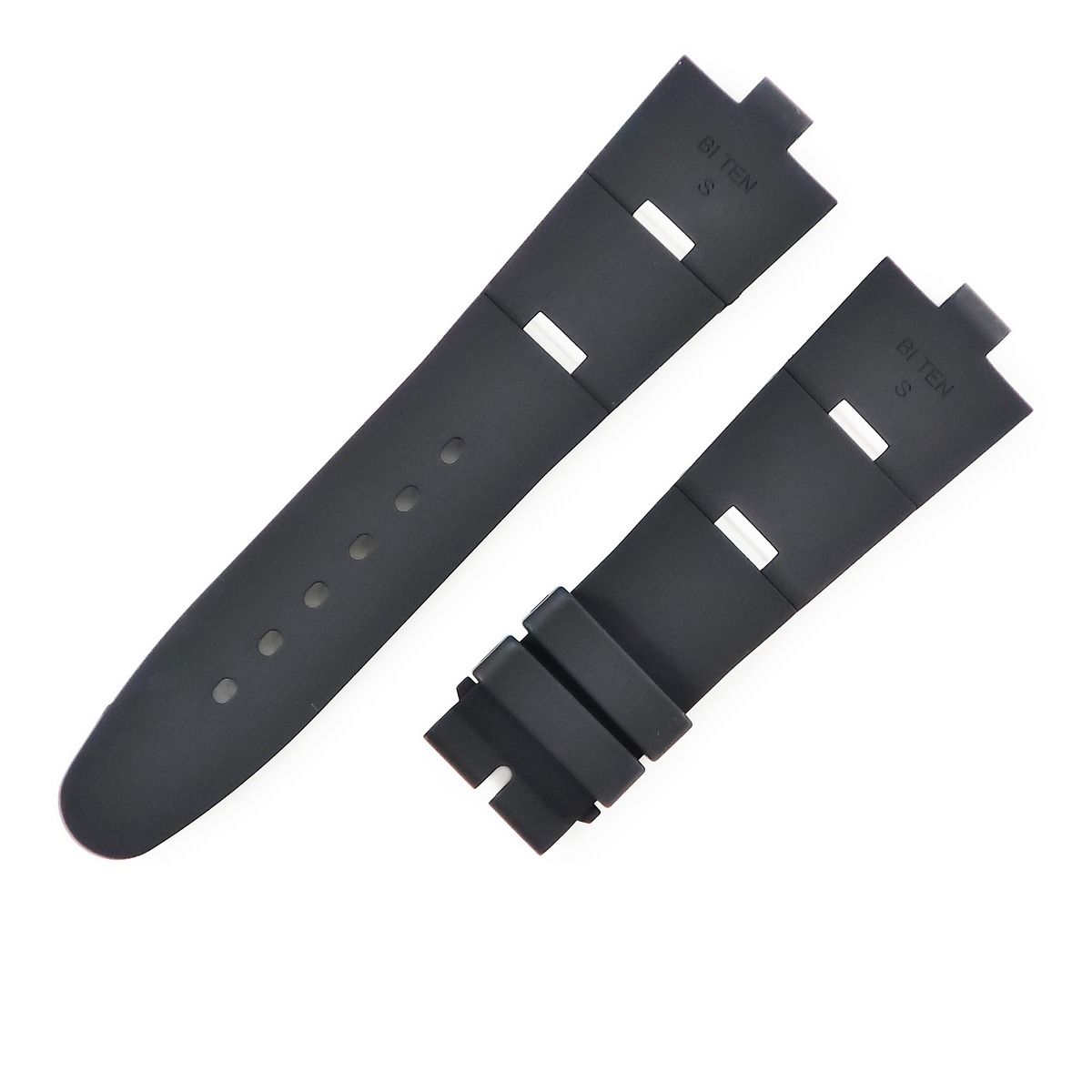 ブルガリ BVLGARI 腕時計パーツ アルミニウム用 ラバーバンド Sサイズ ラバー ブラック 替え 部品 パーツ ベルト ストラップ 22ｍｍ 黒