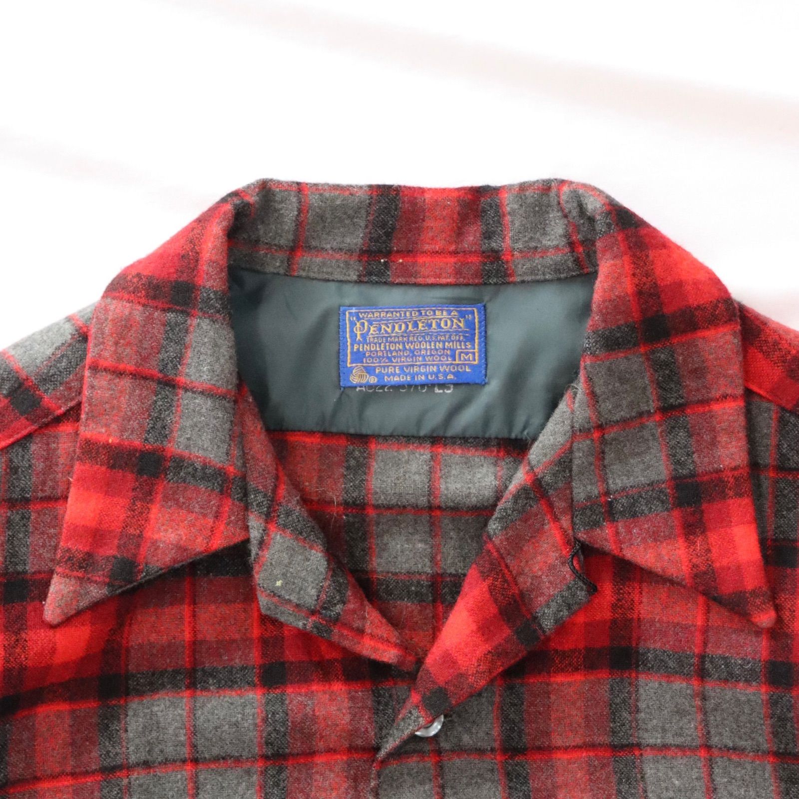 70s Board shirt 開襟 S 70's PENDLETON 