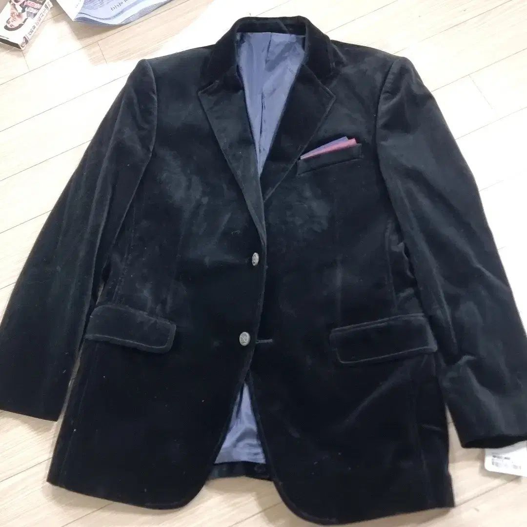 カブリーニ CABRINI ブラック ツアーベルベット メンズ ジャケット 100